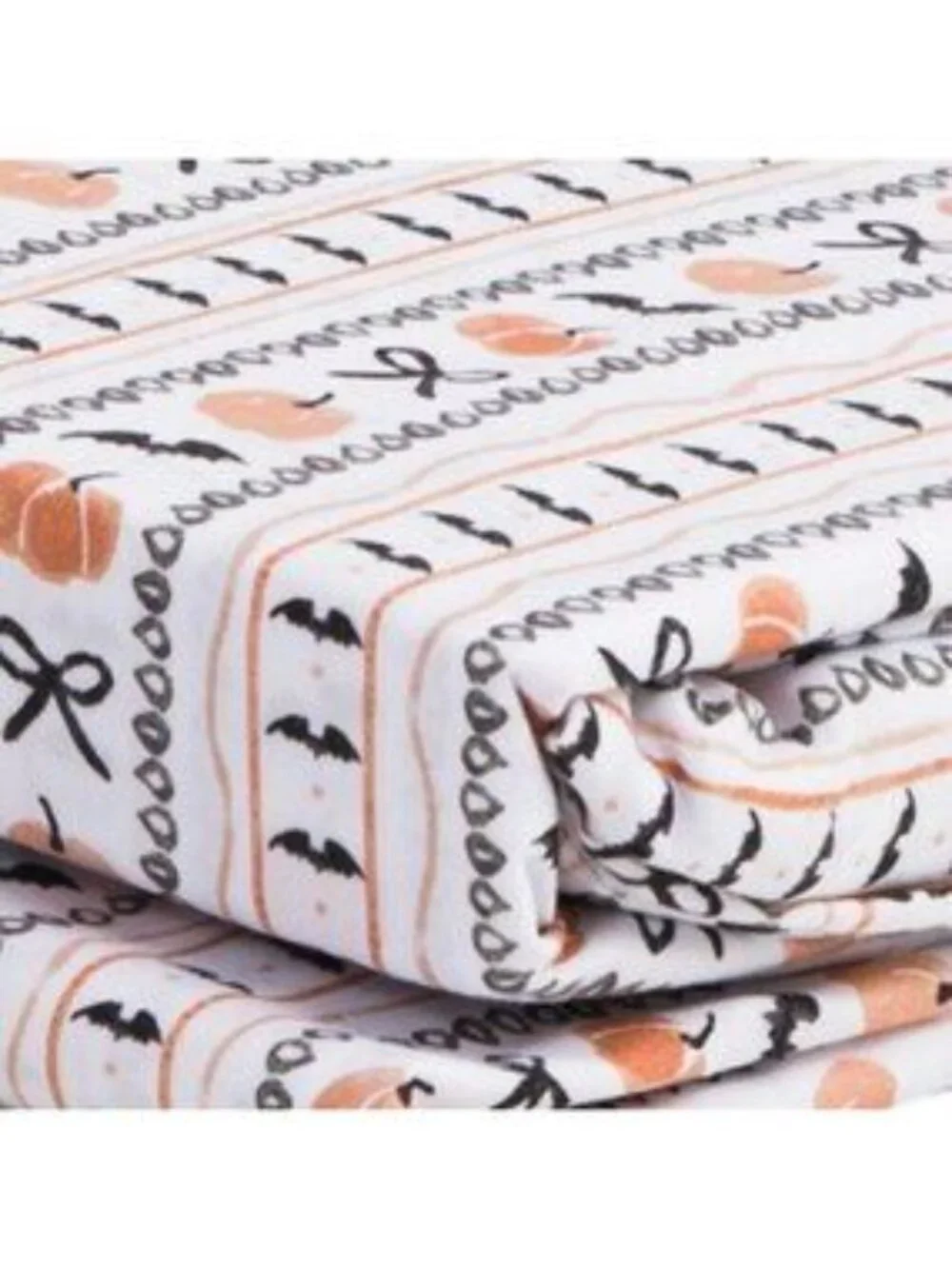 CUPCAKES & CASHMERE Pumpkin Party Striped Sheet Set